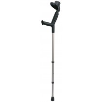 Forearm crutches with open cuff